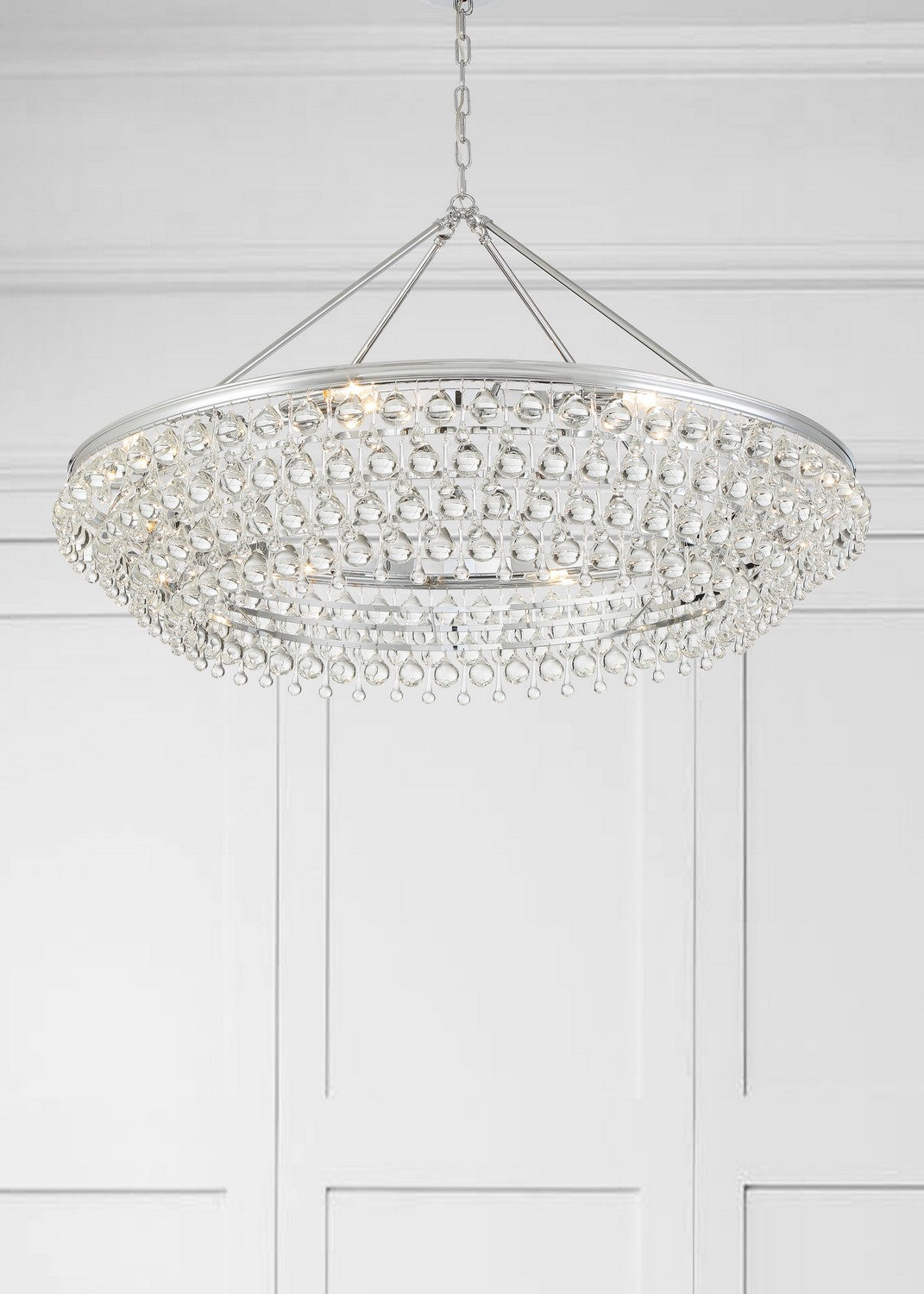 Crystorama - 278-CH - Eight Light Chandelier - Calypso - Polished Chrome