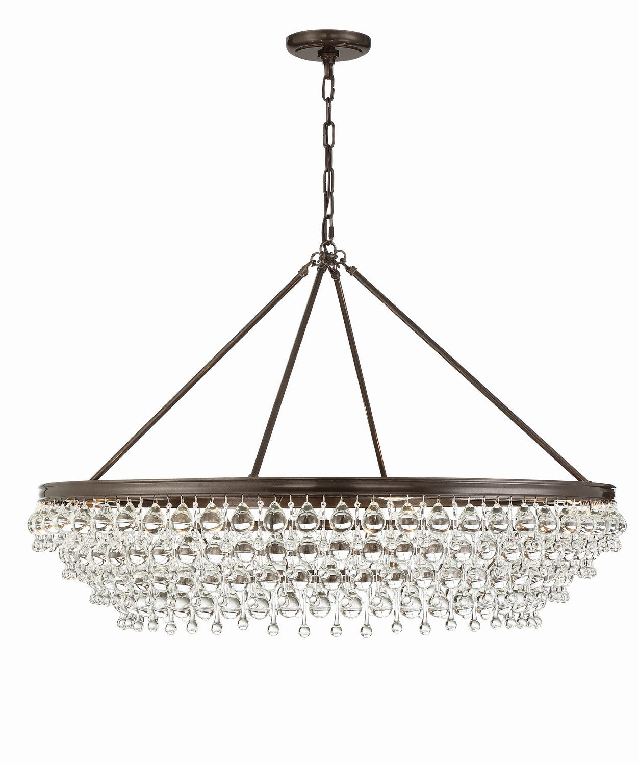 Crystorama - 278-VZ - Eight Light Chandelier - Calypso - Vibrant Bronze