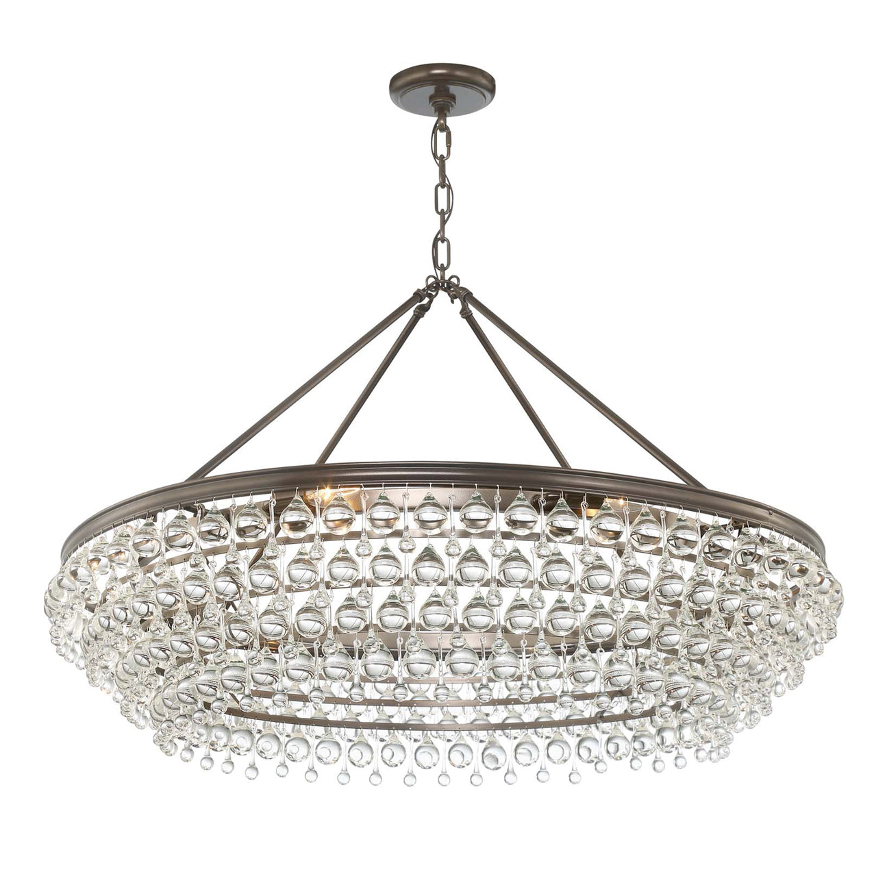 Crystorama - 278-VZ - Eight Light Chandelier - Calypso - Vibrant Bronze