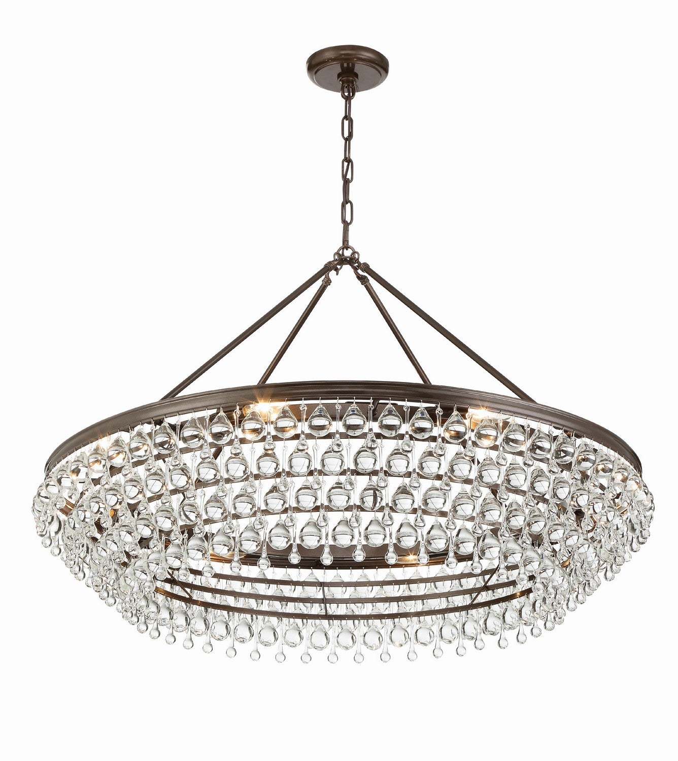 Crystorama - 278-VZ - Eight Light Chandelier - Calypso - Vibrant Bronze