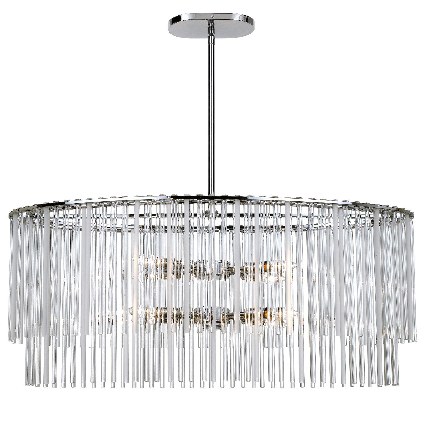 Crystorama - 398-CH - Eight Light Chandelier - Bleecker - Polished Chrome