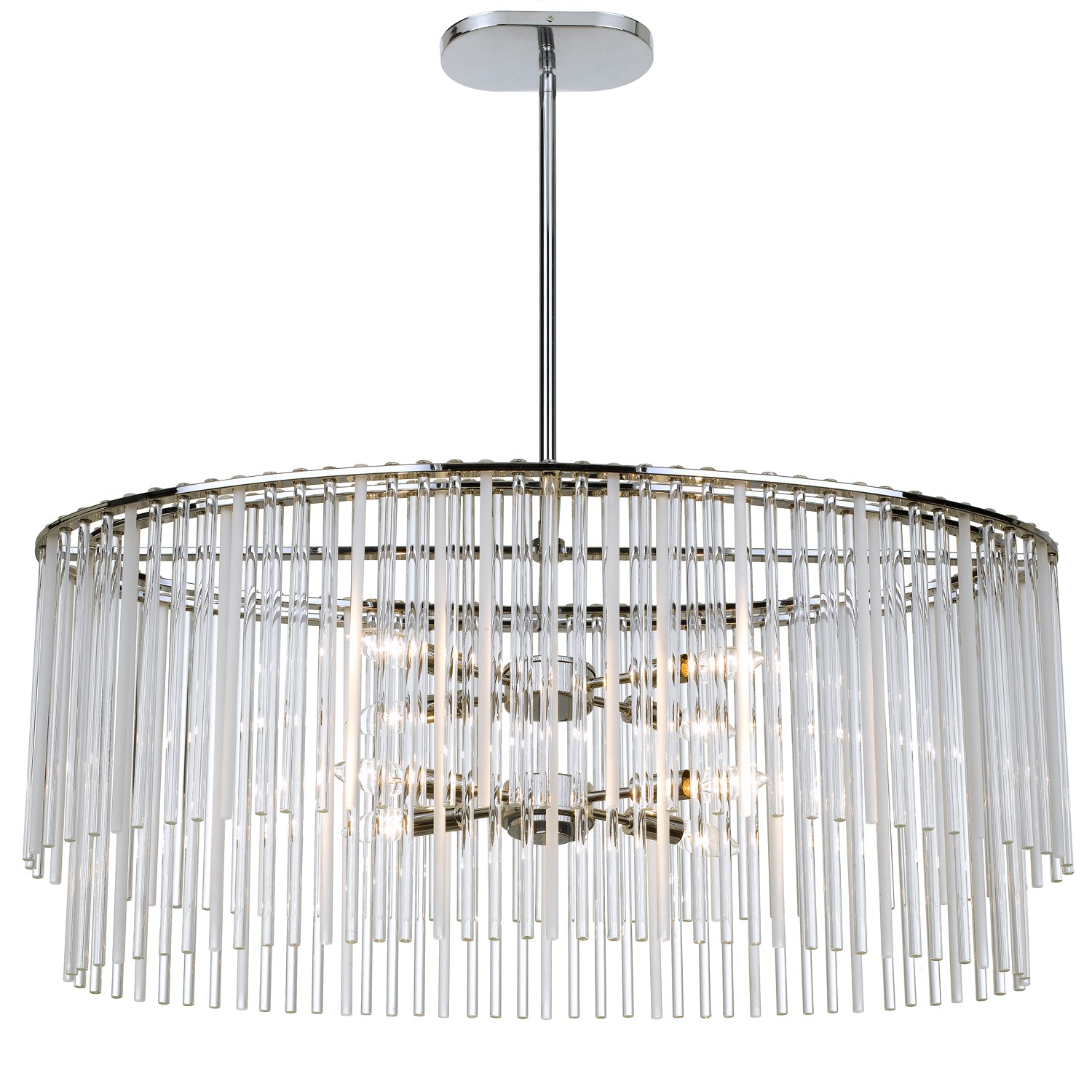 Crystorama - 398-CH - Eight Light Chandelier - Bleecker - Polished Chrome