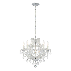 Crystorama - 4405-CH-CL-I - Six Light Mini Chandelier - Maria Theresa - Polished Chrome