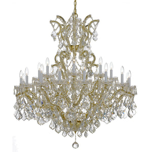 Crystorama - 4424-GD-CL-S - 25 Light Chandelier - Maria Theresa - Gold