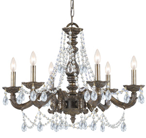 Crystorama - 5026-VB-CL-S - Six Light Chandelier - Paris Market - Venetian Bronze