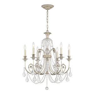 Crystorama - 5116-OS-CL-I - Six Light Chandelier - Regis - Olde Silver