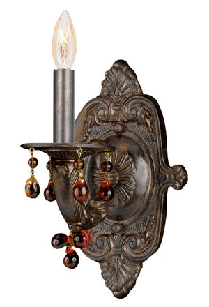 Crystorama - 5201-VB-AMBER - One Light Wall Sconce - Paris Market - Venetian Bronze