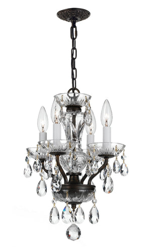 Crystorama - 5534-EB-CL-I - Four Light Mini Chandelier - Traditional Crystal - English Bronze