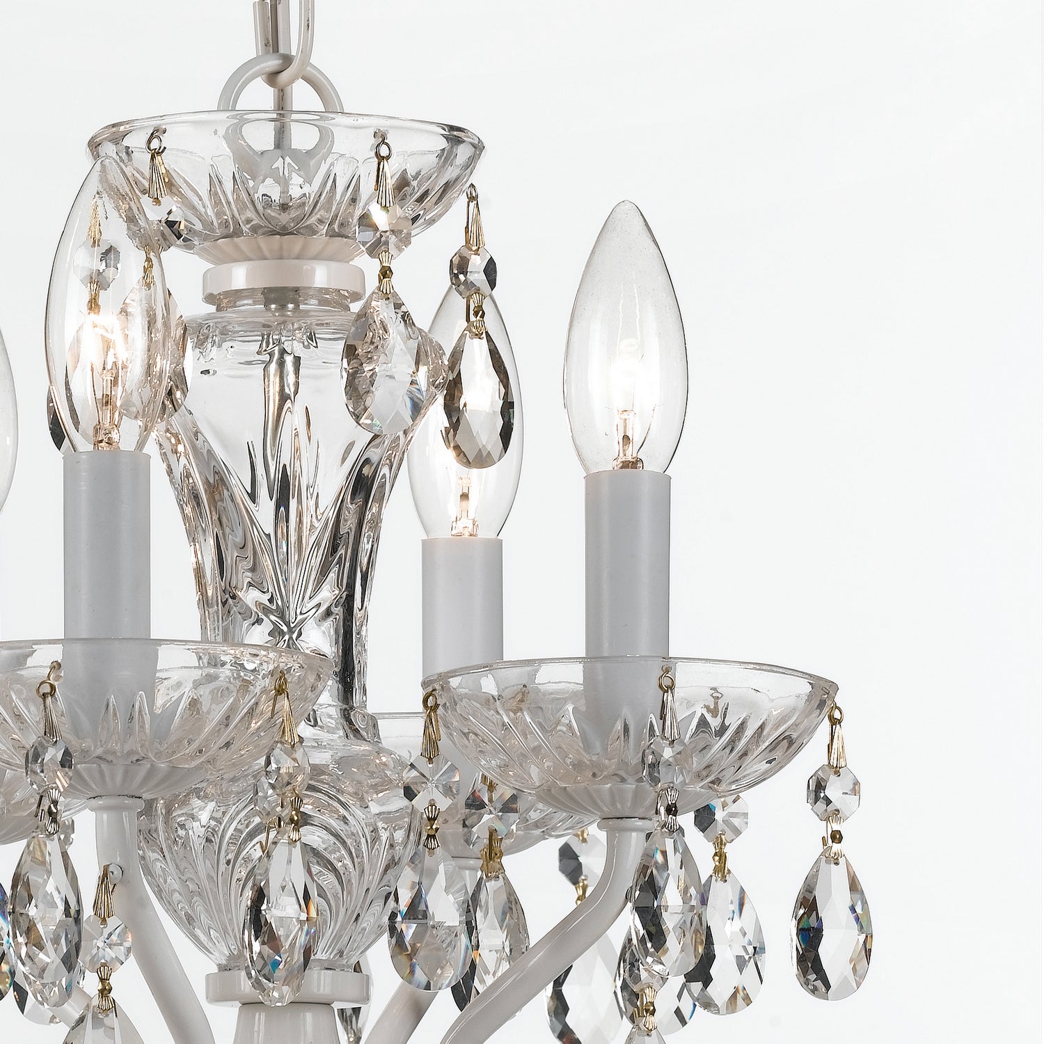 Crystorama - 5534-WW-CL-I - Four Light Mini Chandelier - Traditional Crystal - Wet White