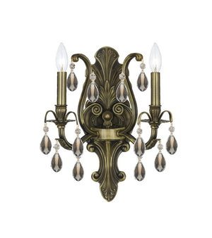 Crystorama - 5563-AB-GT-MWP - Two Light Wall Sconce - Dawson - Antique Brass