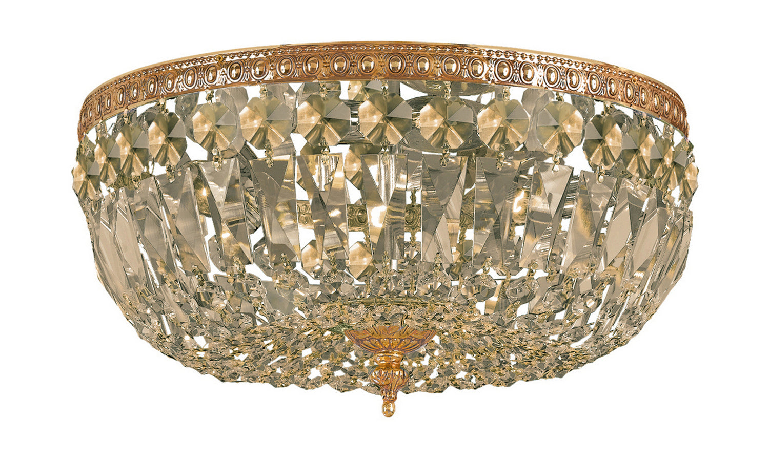 Crystorama - 712-OB-GT-MWP - Three Light Flush Mount - Ceiling Mount - Olde Brass