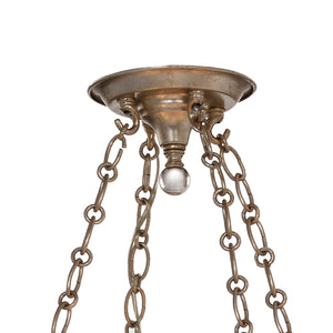 Crystorama - 7587-DT - Five Light Chandelier - Sterling - Distressed Twilight