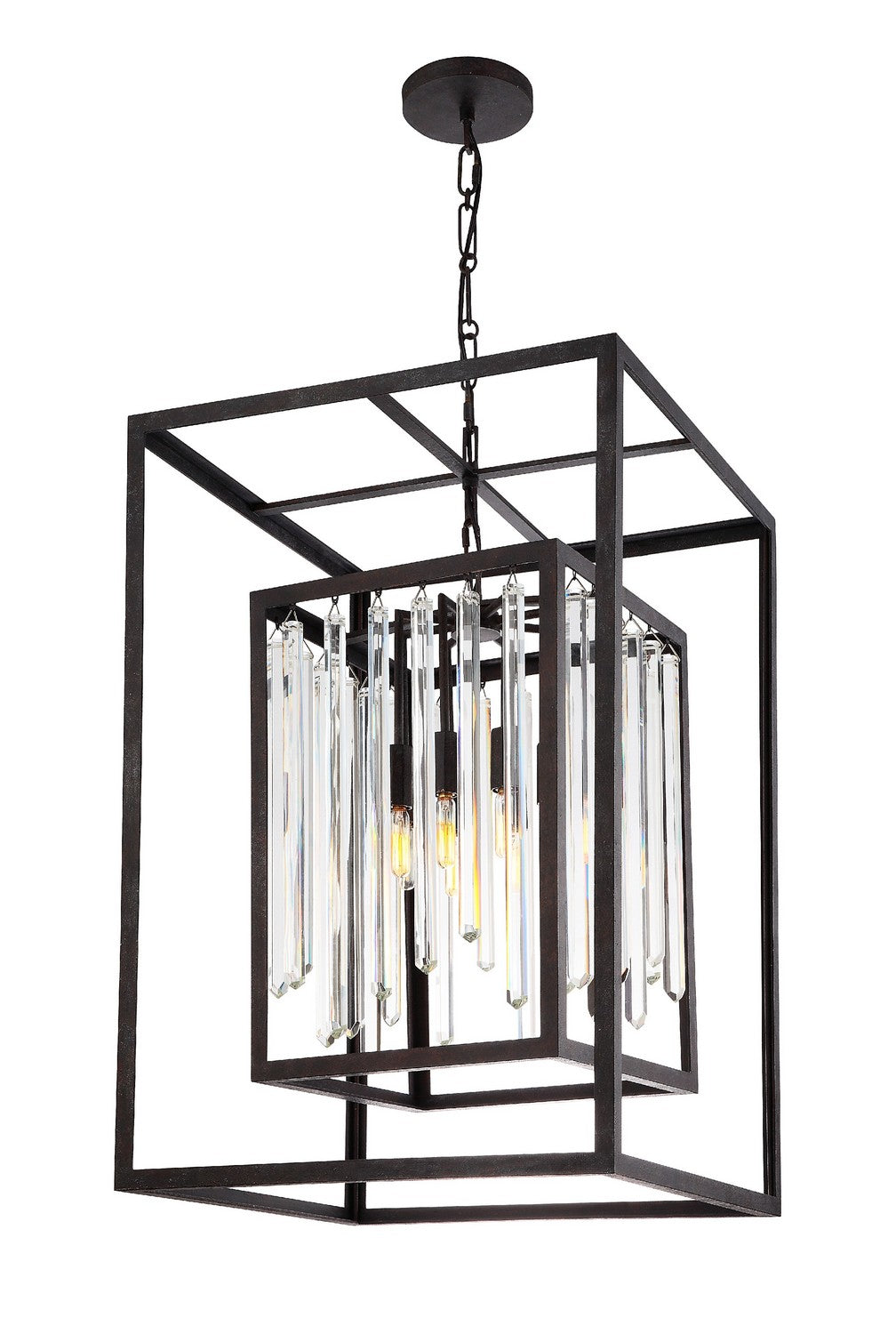 Crystorama - 8409-FB - Six Light Chandelier - Hollis - Forged Bronze