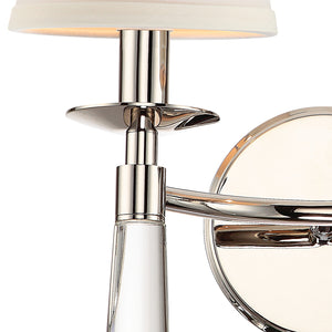 Crystorama - 8862-PN - Two Light Wall Sconce - Baxter - Polished Nickel