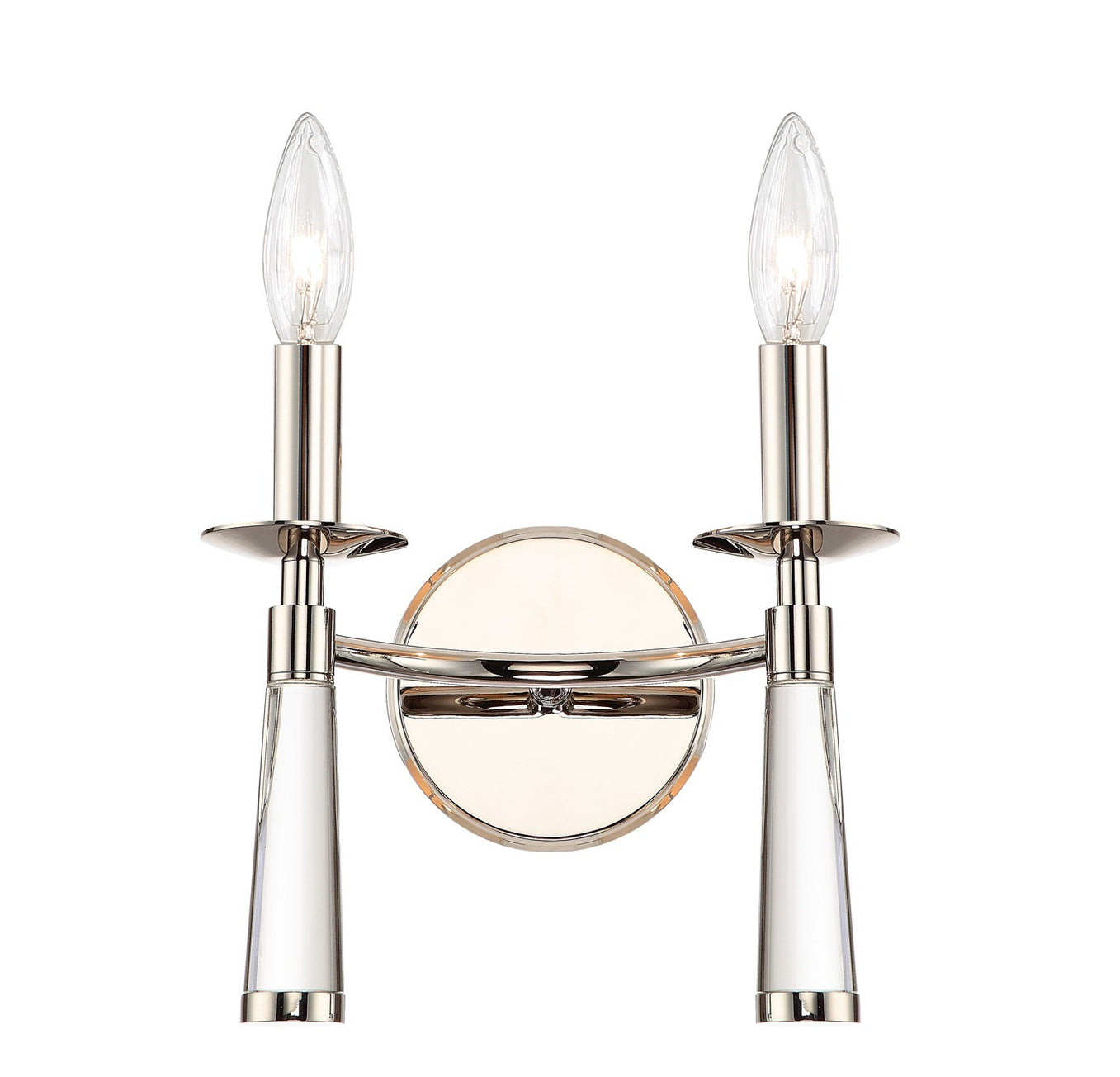 Crystorama - 8862-PN - Two Light Wall Sconce - Baxter - Polished Nickel