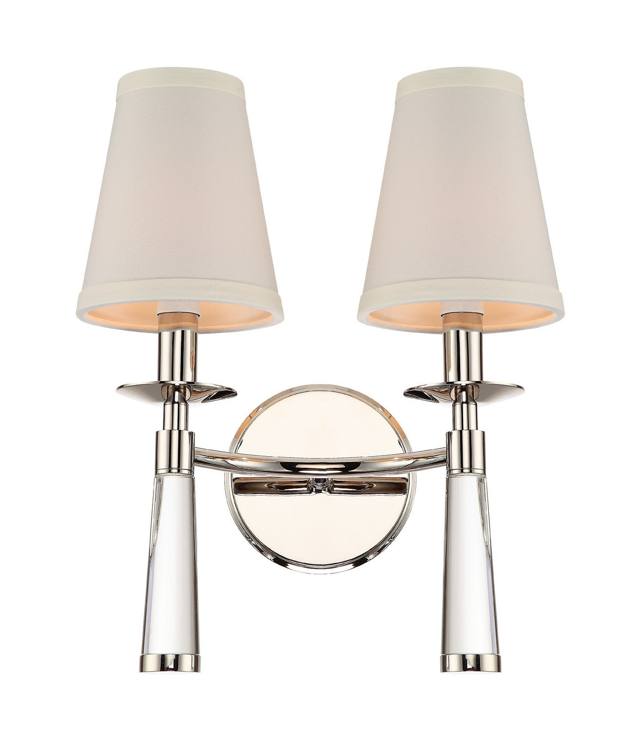 Crystorama - 8862-PN - Two Light Wall Sconce - Baxter - Polished Nickel