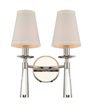 Crystorama - 8862-PN - Two Light Wall Sconce - Baxter - Polished Nickel