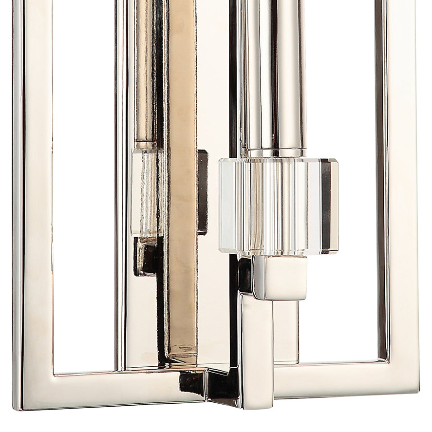 Crystorama - 8881-PN - One Light Wall Sconce - Dixon - Polished Nickel