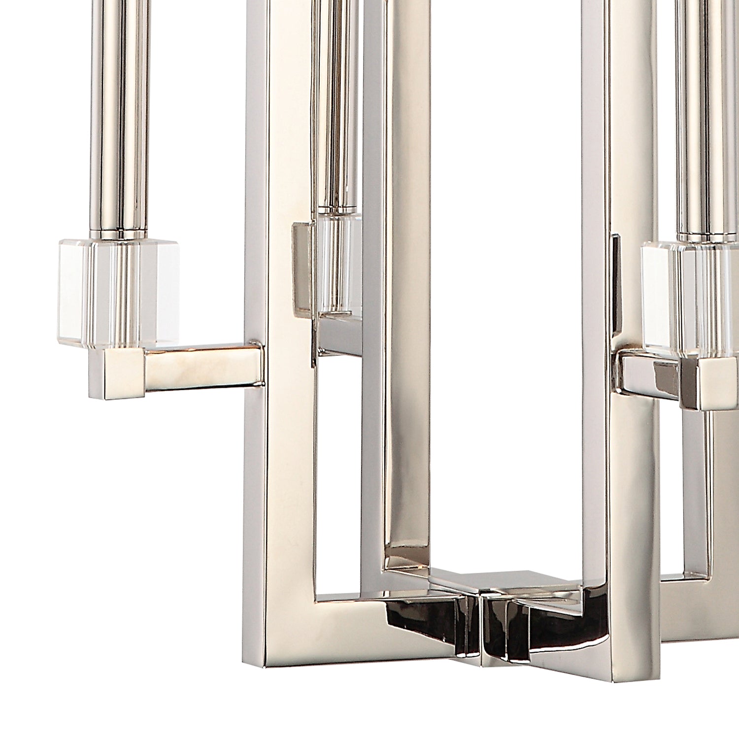 Crystorama - 8884-PN - Four Light Chandelier - Dixon - Polished Nickel