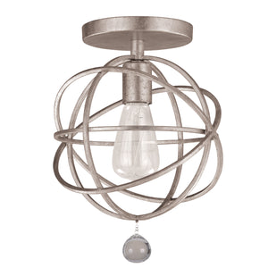 Crystorama - 9220-OS_CEILING - One Light Semi Flush Mount - Solaris - Olde Silver