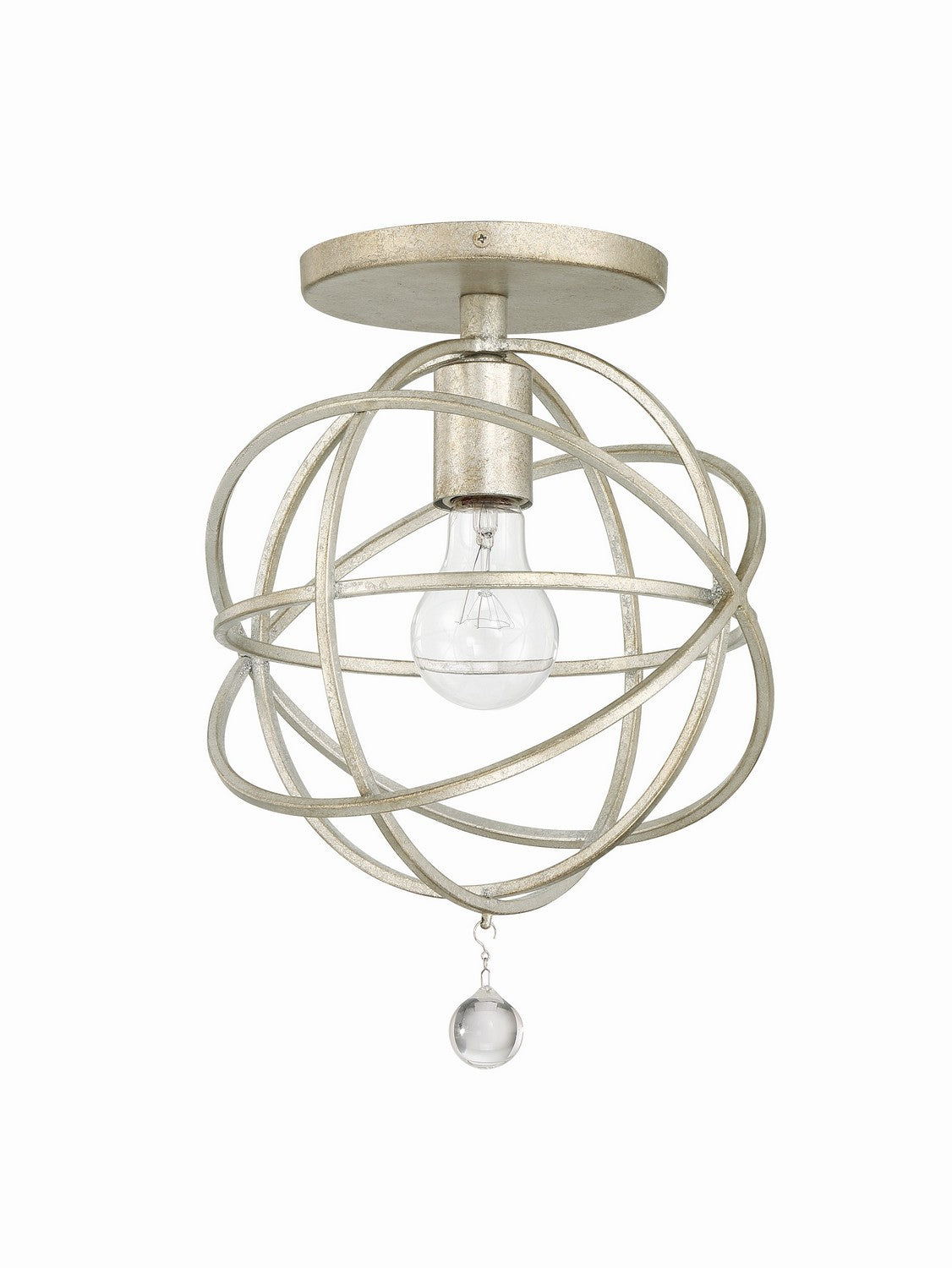 Crystorama - 9220-OS_CEILING - One Light Semi Flush Mount - Solaris - Olde Silver