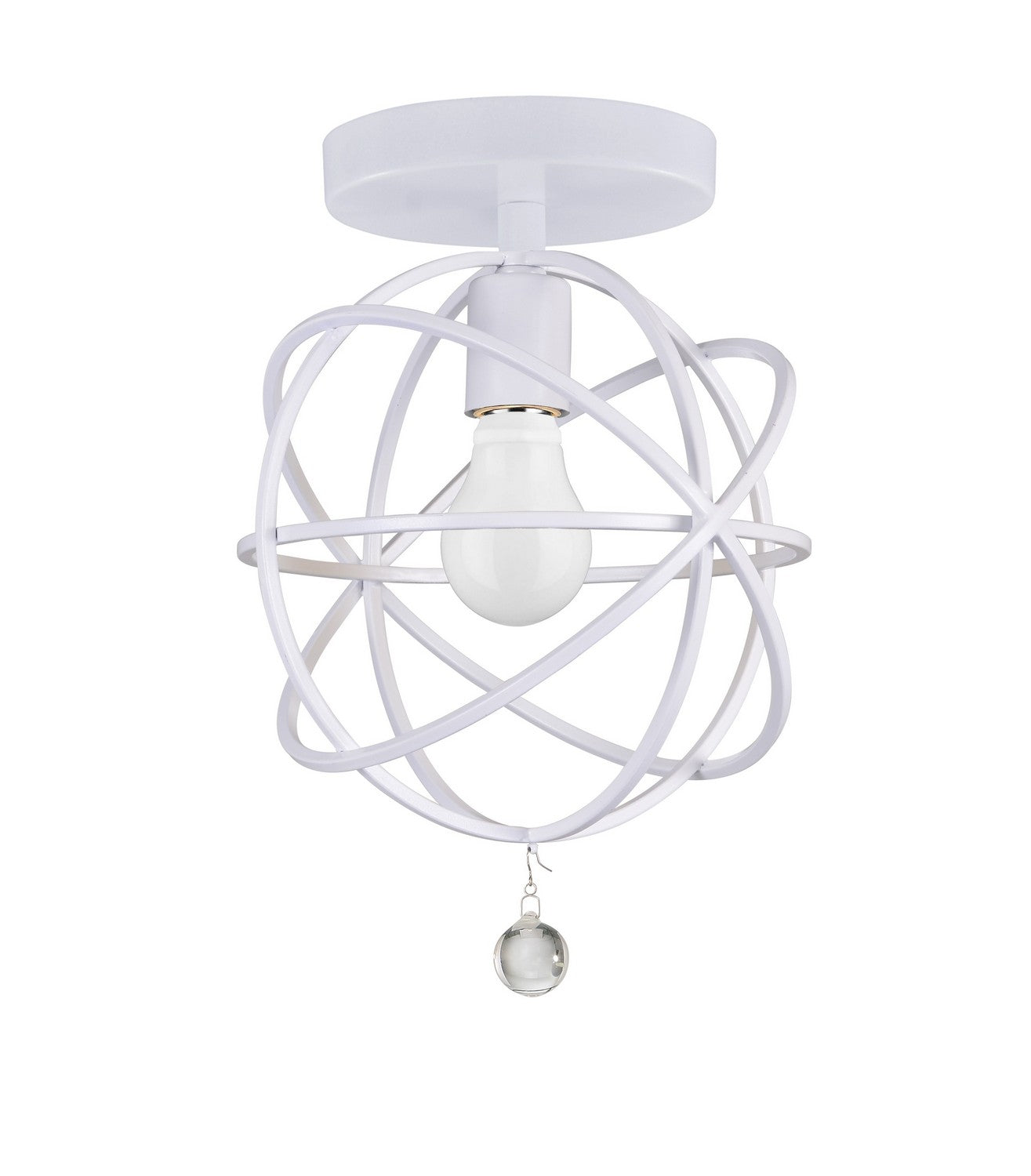 Crystorama - 9220-WW_CEILING - One Light Semi Flush Mount - Solaris - Wet White