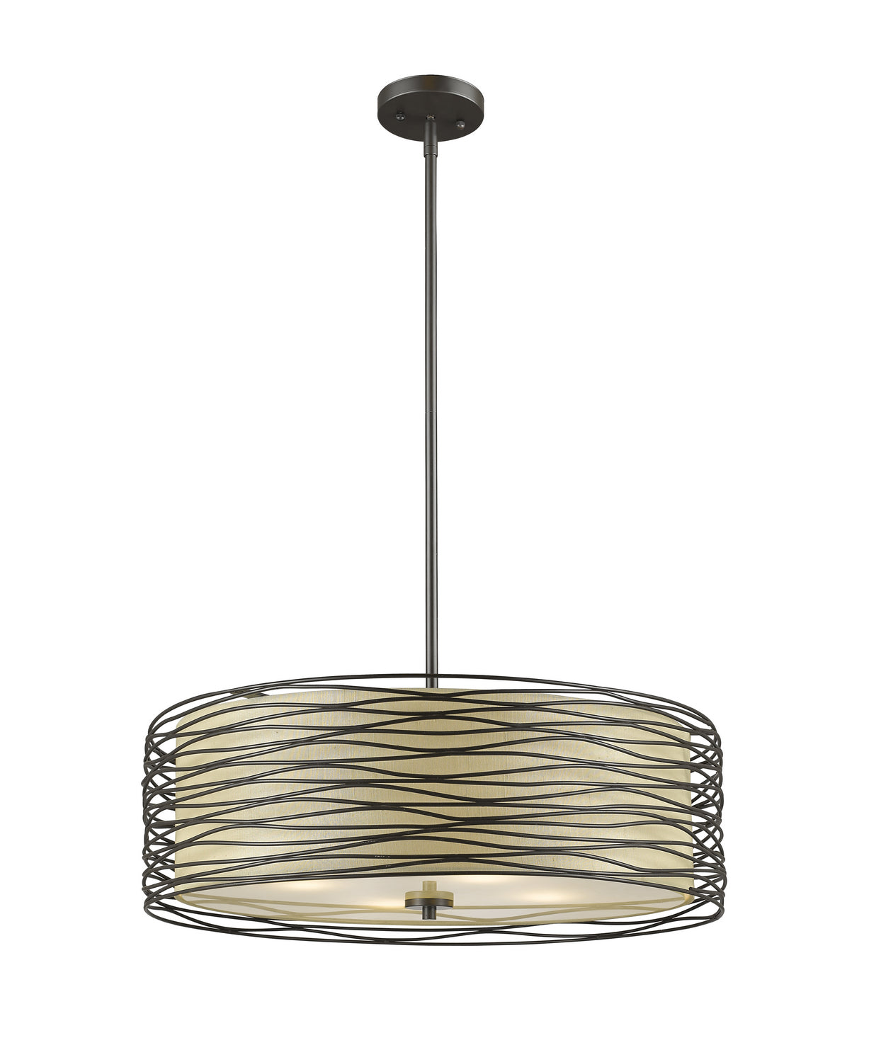 Z-Lite - 2009-18BRZ - Three Light Pendant - Zinnia - Bronze