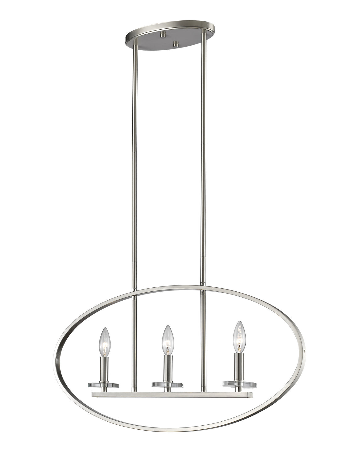 Z-Lite - 2010-3L-BN - Three Light Linear Chandelier - Verona - Brushed Nickel