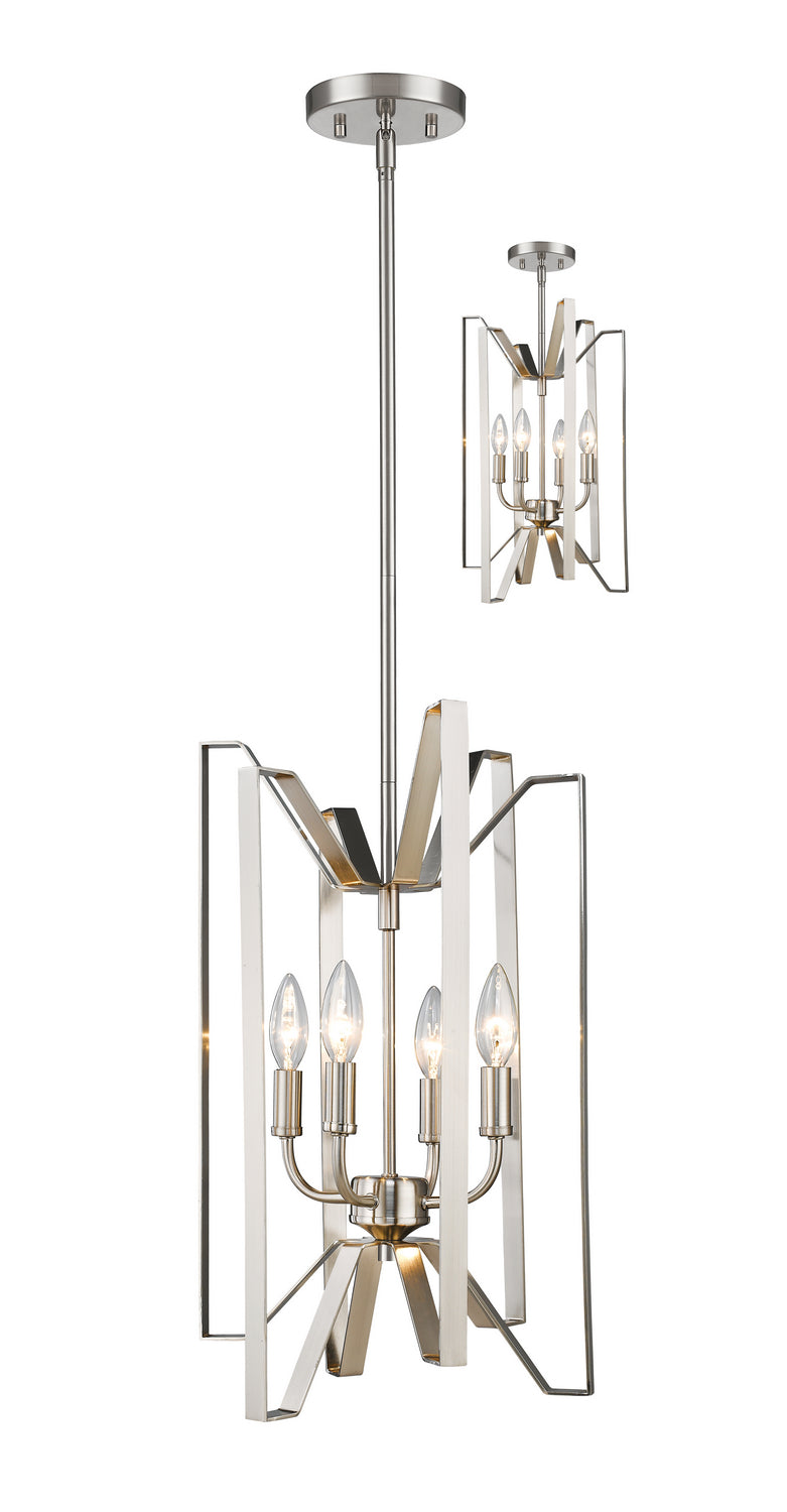 Z-Lite - 4000-4BN - Four Light Chandelier - Marsala - Brushed Nickel