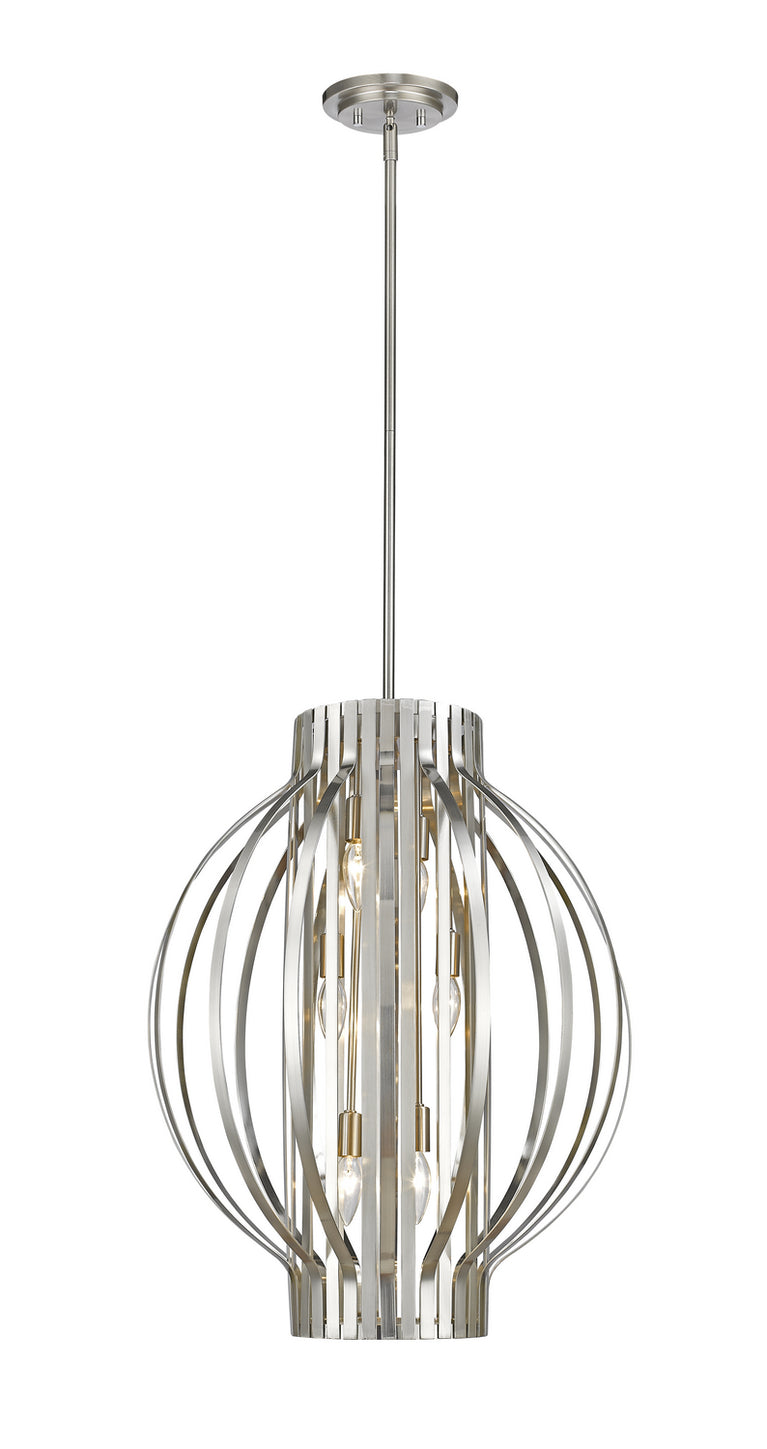 Z-Lite - 436-20BN - Six Light Pendant - Moundou - Brushed Nickel