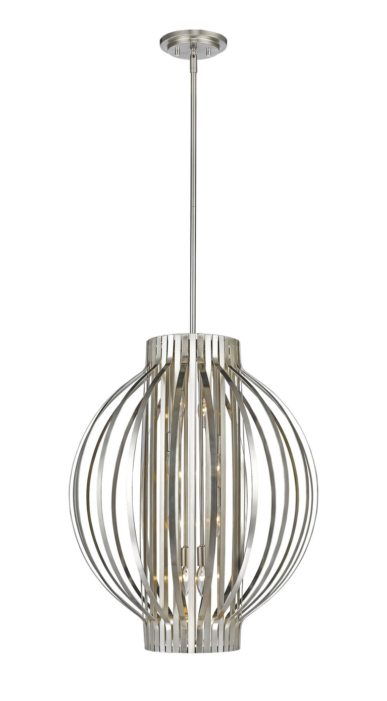Z-Lite - 436-24BN - Eight Light Pendant - Moundou - Brushed Nickel