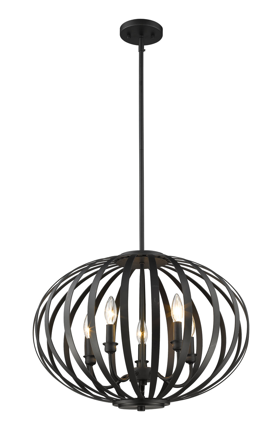 Z-Lite - 438-20BRZ - Five Light Chandelier - Moundou - Bronze