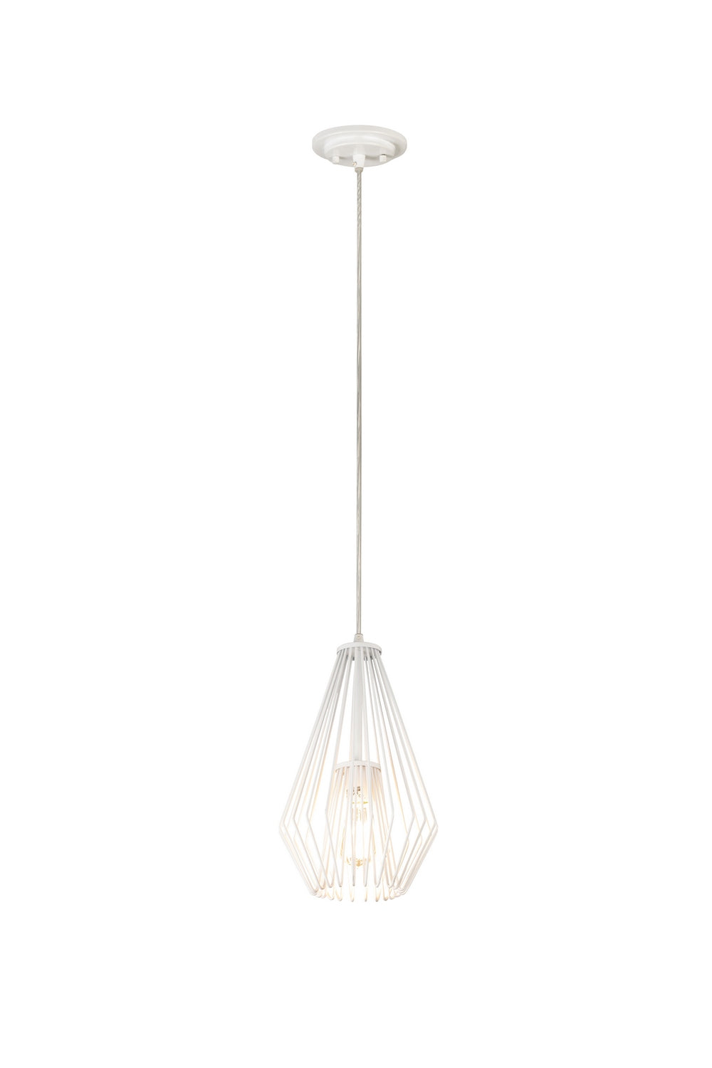 Z-Lite - 442MP-WH - One Light Pendant - Quintus - Gloss White