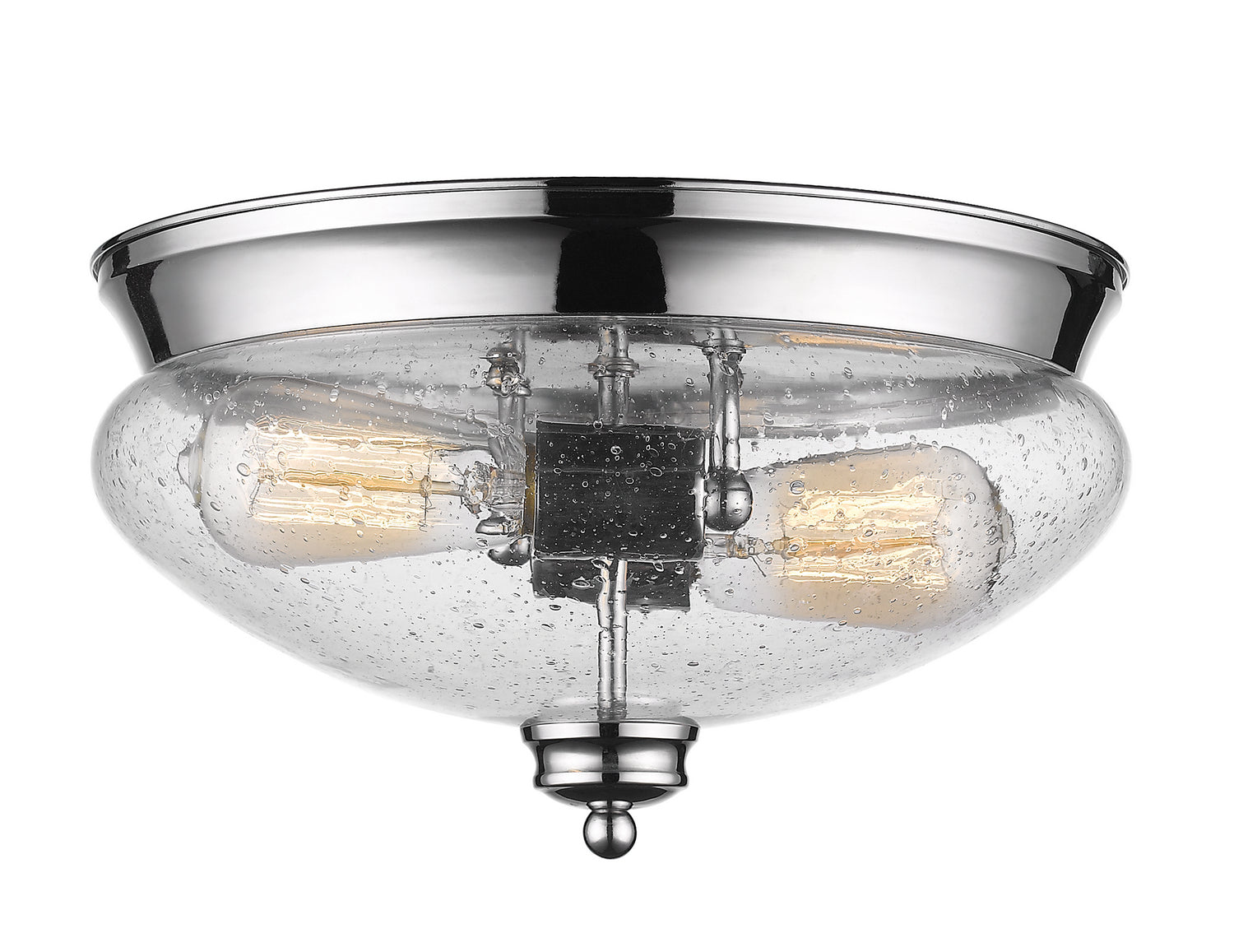 Z-Lite - 722F2-CH - Two Light Flush Mount - Amon - Chrome