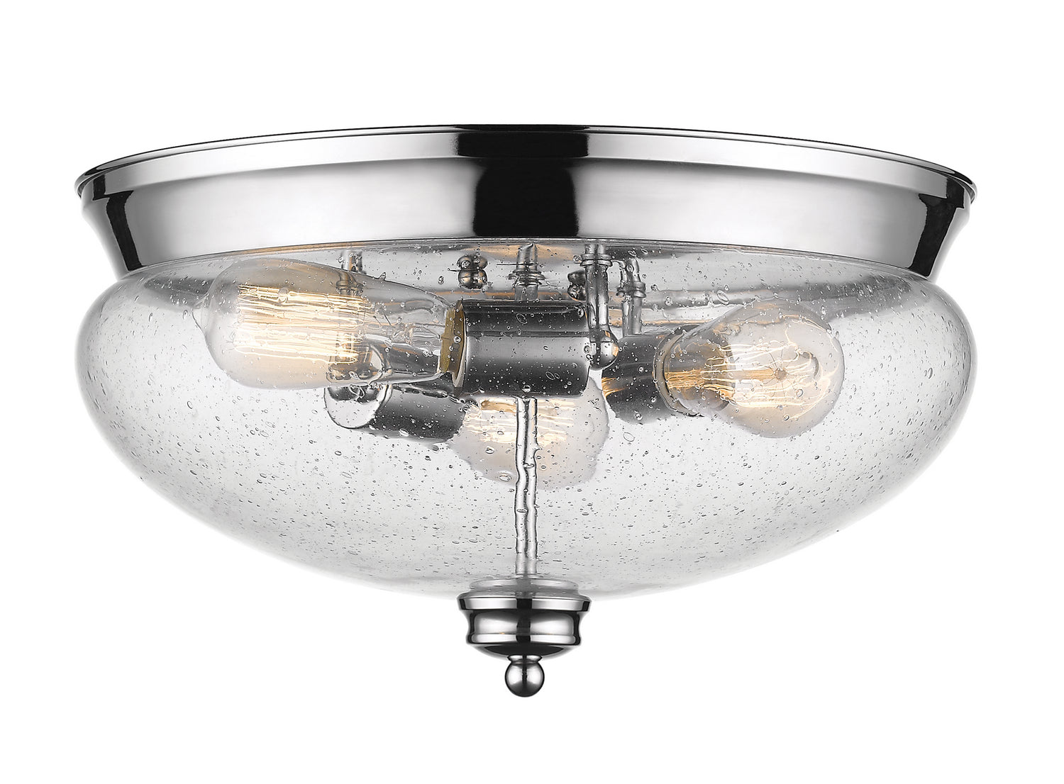 Z-Lite - 722F3-CH - Three Light Flush Mount - Amon - Chrome