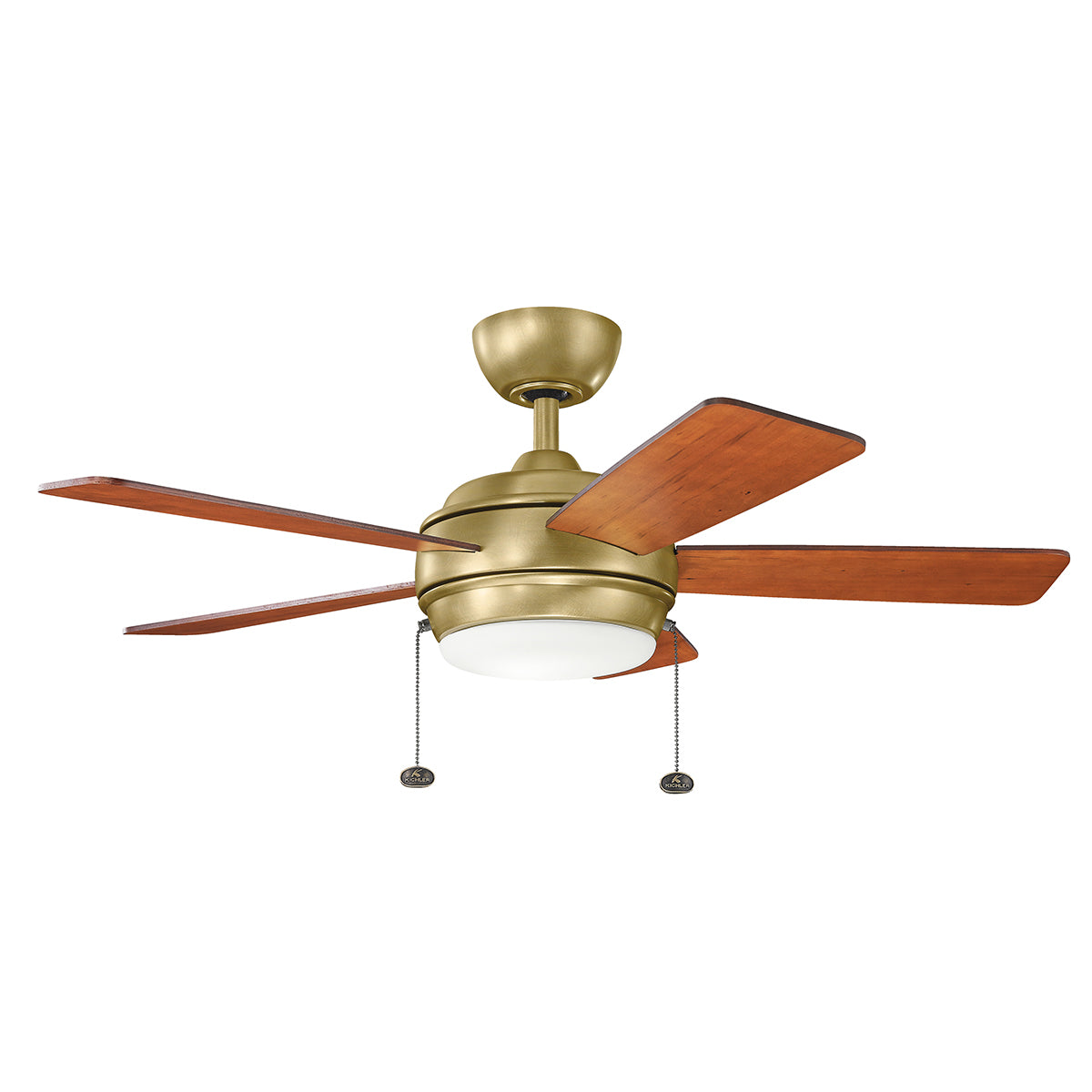 Kichler - 330171NBR - 42"Ceiling Fan - Starkk - Natural Brass