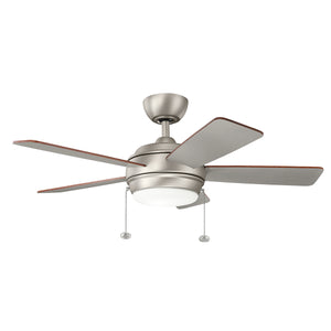 Kichler - 330171NI - 42"Ceiling Fan - Starkk - Brushed Nickel