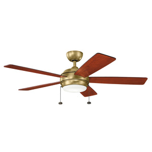 Kichler - 330174NBR - 52"Ceiling Fan - Starkk - Natural Brass