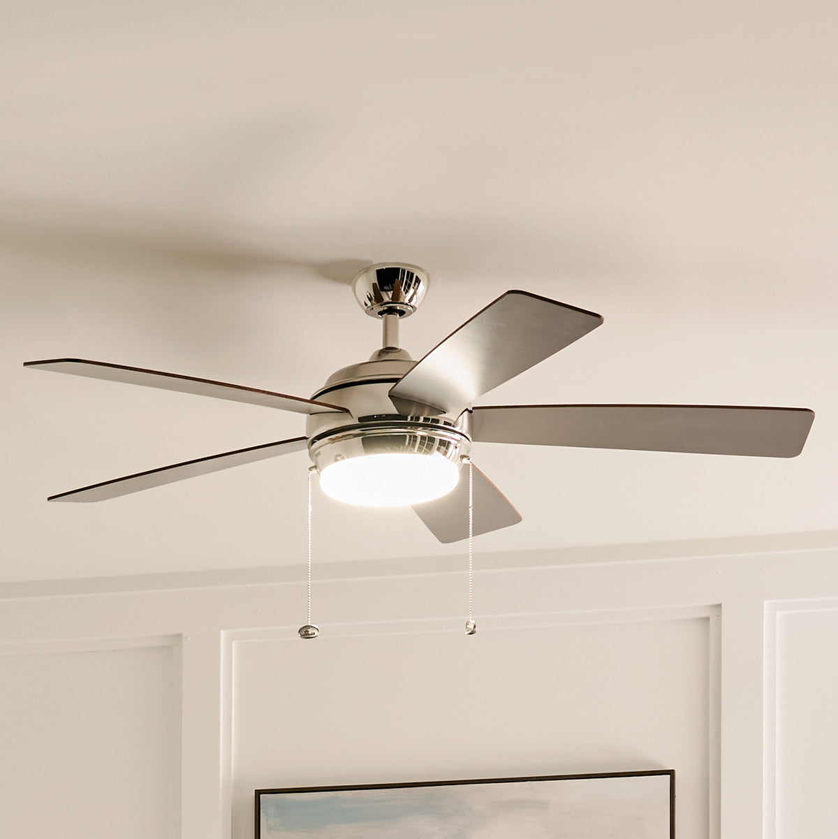 Kichler - 330174PN - 52"Ceiling Fan - Starkk - Polished Nickel