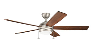 Kichler - 330180NI - 60"Ceiling Fan - Starkk - Brushed Nickel