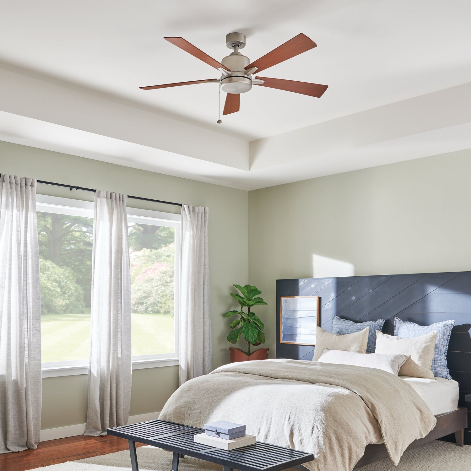 Kichler - 330242NI - 52"Ceiling Fan - Lucian II - Brushed Nickel