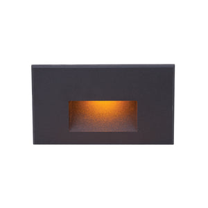 W.A.C. Lighting - WL-LED100F-AM-BK - LED Step and Wall Light - Led100 - Black on Aluminum