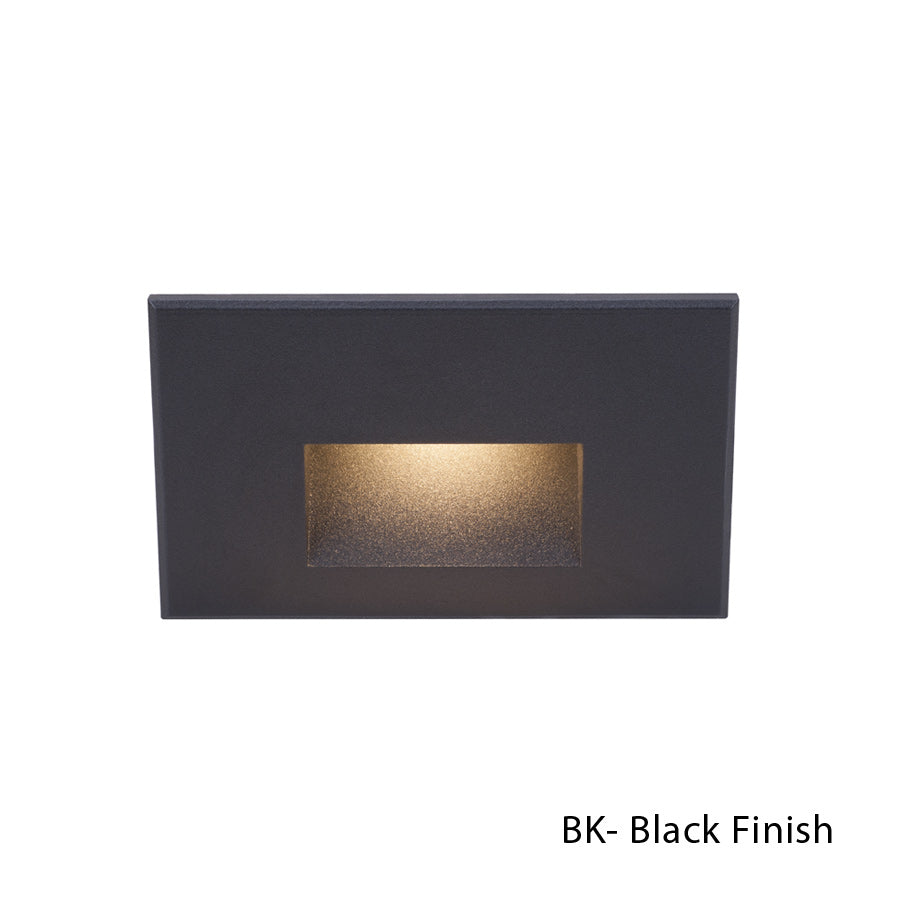 W.A.C. Lighting - WL-LED100F-BL-BK - LED Step and Wall Light - Led100 - Black on Aluminum