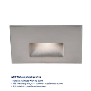 W.A.C. Lighting - WL-LED100F-BL-SS - LED Step and Wall Light - Led100 - Stainless Steel