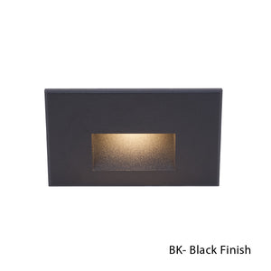 W.A.C. Lighting - WL-LED100F-RD-BK - LED Step and Wall Light - Led100 - Black on Aluminum