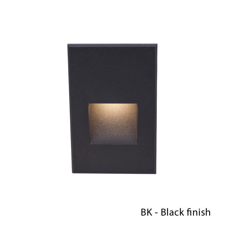 W.A.C. Lighting - WL-LED200F-BL-BK - LED Step and Wall Light - Led200 - Black on Aluminum