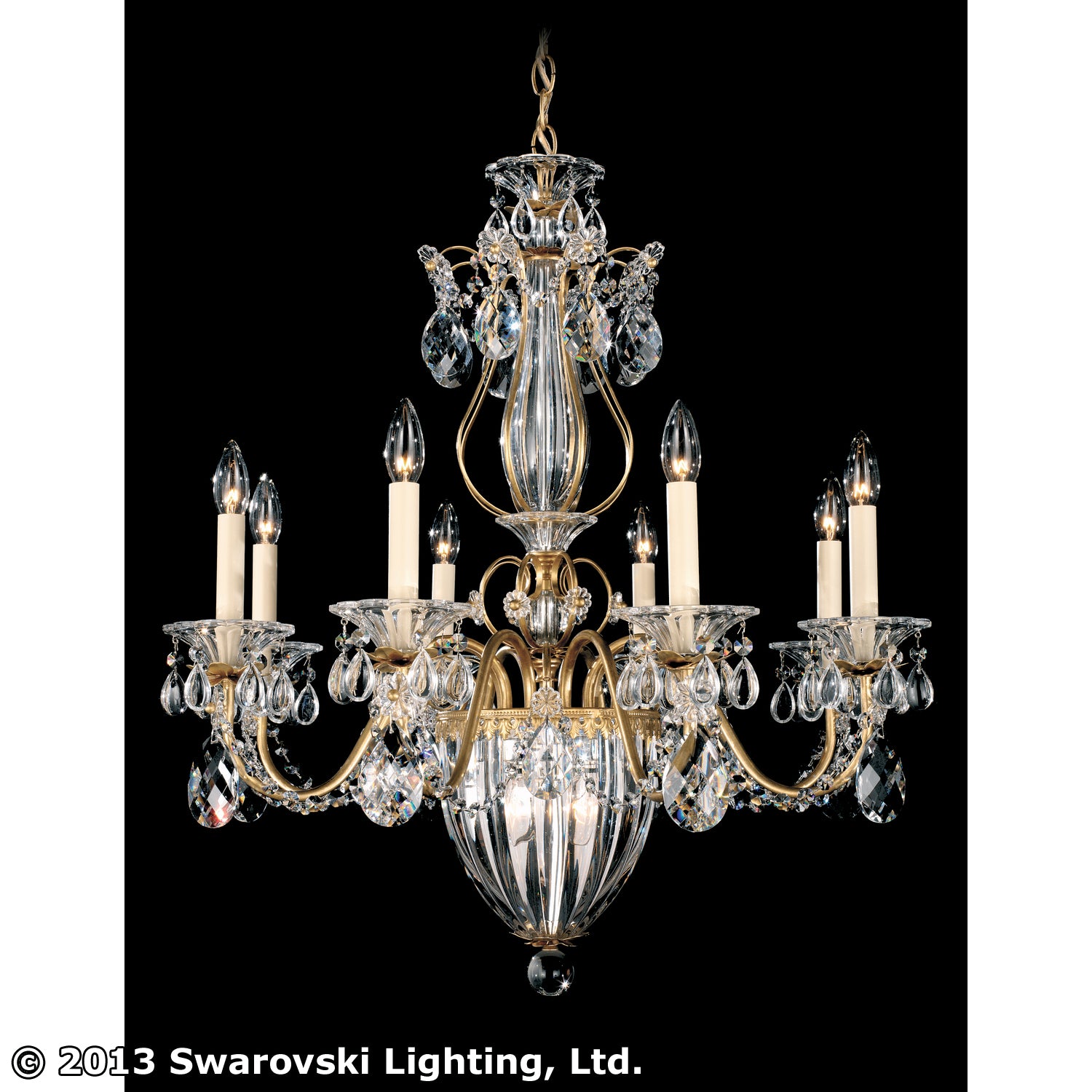 Schonbek - 1248-22S - 11 Light Chandelier - Bagatelle - Heirloom Gold