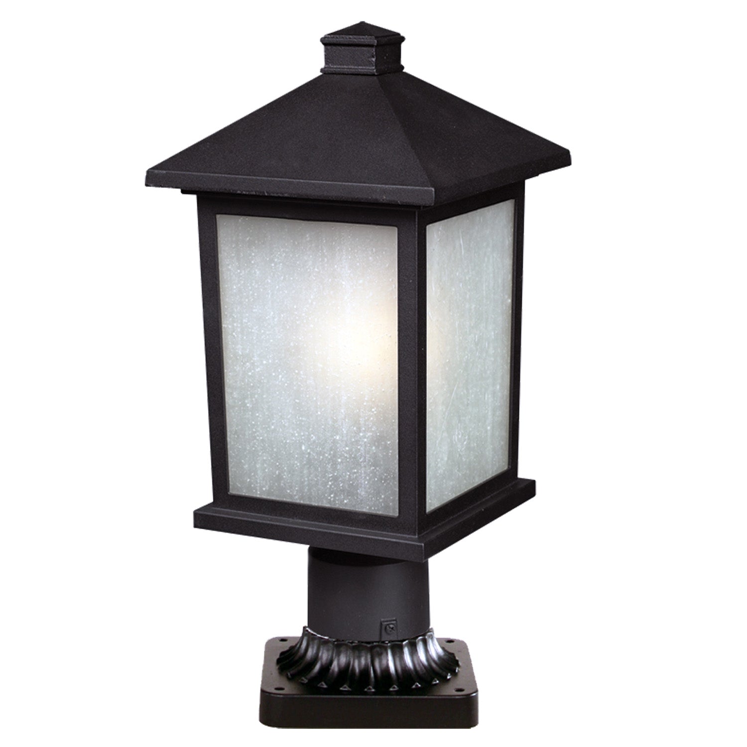 Z-Lite - 507PHB-BK-PM - One Light Outdoor Pier Mounted Fixture - Holbrook - Black