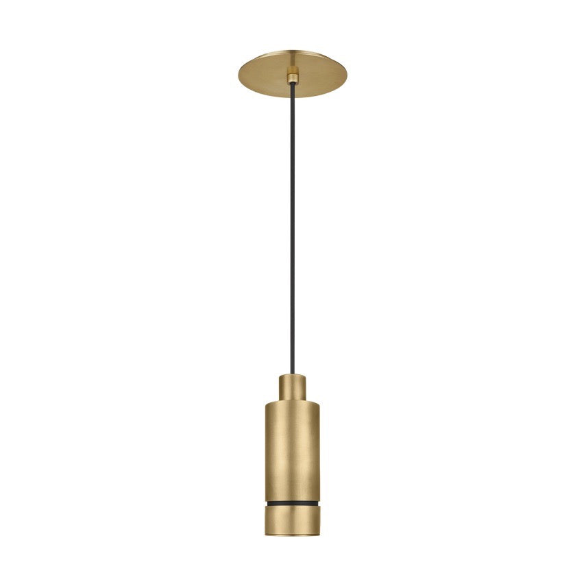 LED Pendant from the Sottile collection in Brass finish