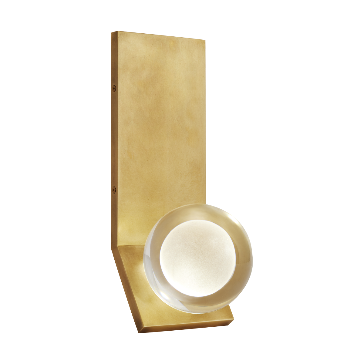 LED Wall Sconce from the Mina collection in Natural Brass finish